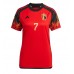 Belgien Kevin De Bruyne #7 Hjemmebanetrøje Dame VM 2022 Kort ærmer